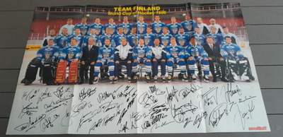 Suomen Jääkiekko MM Joukkue 1996 / The X Files Juliste
