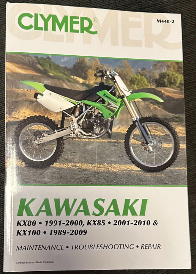 Clymer M448-2 Kawasaki KX80 KX85 KX100 1991 - 2010 opas