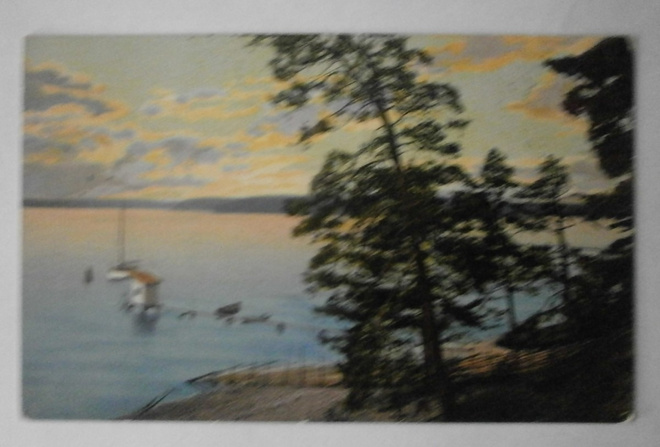 Parainen, rantamaisema, vanha väripk, p. 1912