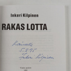 Inkeri Kilpinen : Rakas lotta (signeerattu, tekijän omiste) - pikkukuva 3