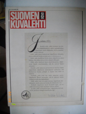 Suomen Kuvalehti Nro 51-52/1974 (29.3)