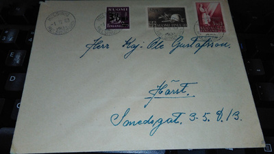 M-30 1943 3½mk LP + Kansanapu FDC Norma 245€ ALE !