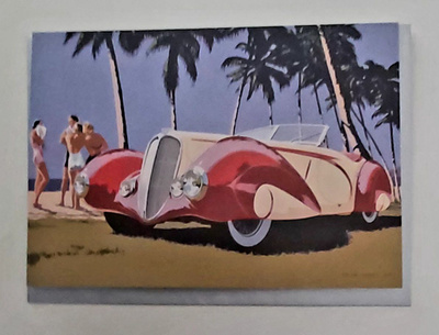 BRIAM JAMES-Autotaidetta-2-os. POSTIKORTTI