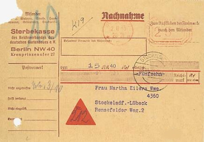 Saksa 1933 postiennakko-painotuote