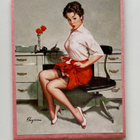 * Pin-up-magneetti * hameelle levisi mustetta * - pikkukuva 1