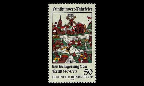 Saksa 843 ** Neussin kaupungin piiritys 500v (1975)