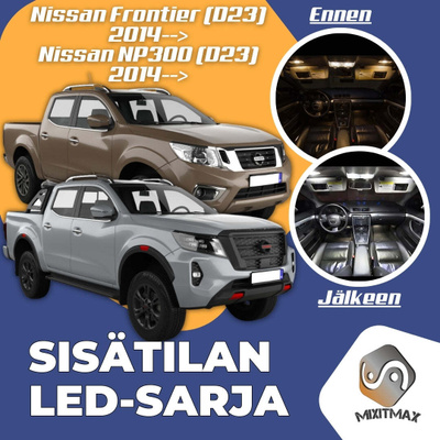 Nissan NP300 Navara (D23) Sisätilan LED-sarja 10