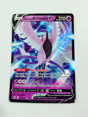 Galarian Articuno V - 058/198 - Pokemon Chilling Reign