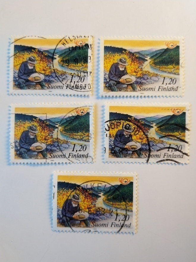 Postimerkki Kullanhuuhdonta 1983 1,20