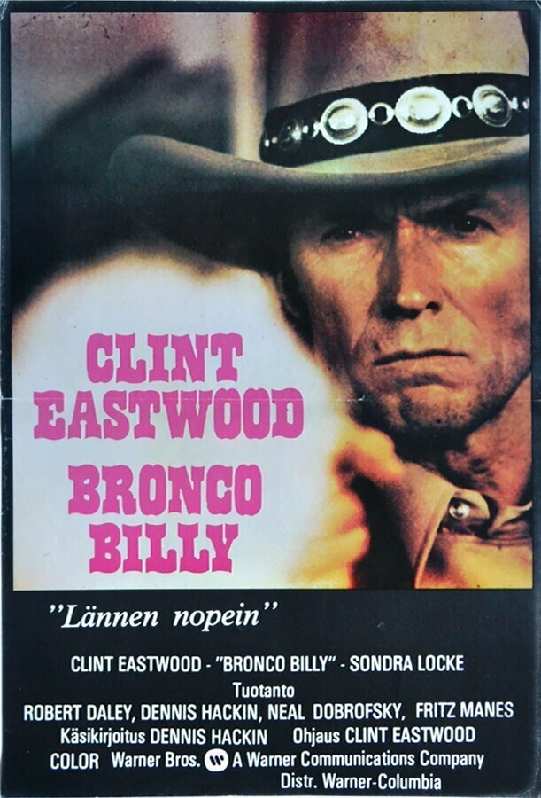 Elokuvajuliste: Bronco Billy (Clint Eastwood)