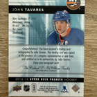 2014-15 UD Premier Platinum Blue Auto John Tavares 1/1 - pikkukuva 2