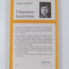 Leena Krohn : Viimeinen kesävieras : kertomuksia ihmisten... - pikkukuva 2