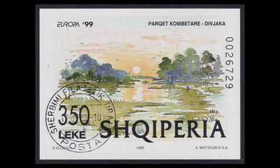 Albania 2690BL118 o Europa luonnonpuistot (1999)