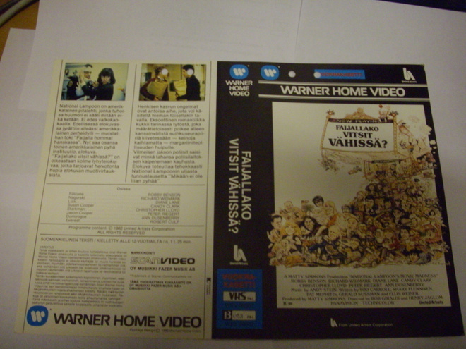 Vhs kansipaperi Fix FAIJALLA VITSIT VÄHISSÄ (Sis.postikulut)