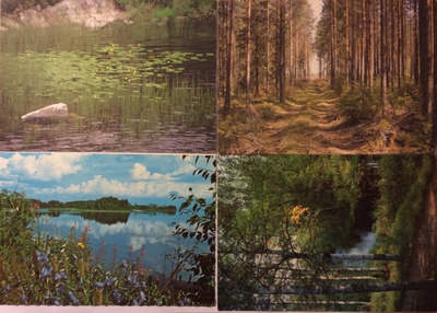 Kesäisiä maisemakuvia foto 4 kpl käyttämättömät