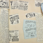 VANHA Albumi Jossa Pajon Elokuvalippuja ym 1950-l - pikkukuva 3