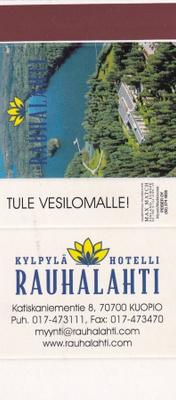 KUOPIO. KYLPYLÄ HOTELLI RAUHALAHTI . aski, aihio b450