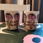 Marimekko Oiva Vihkiruusu roosa kahvikuppi 2,5d, 2 kpl - pikkukuva 1