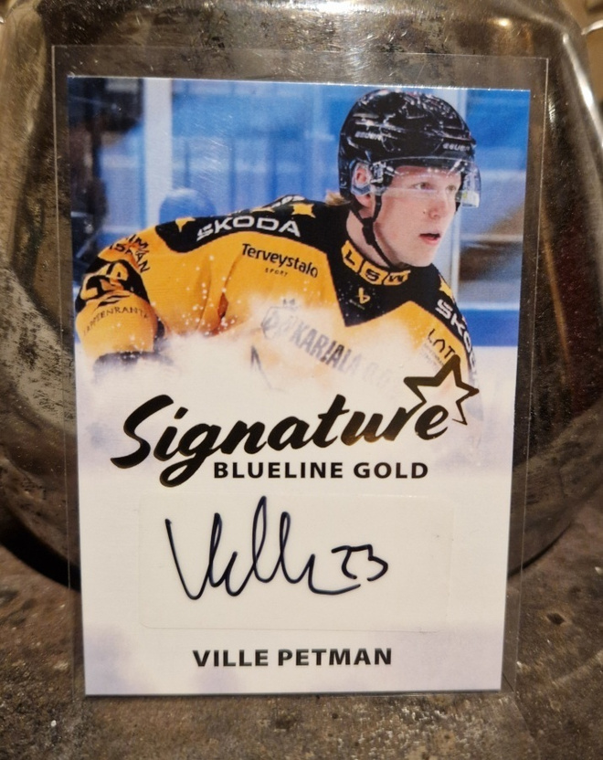 Ville Petman signature Gold 9/40 2024/25 Blueline