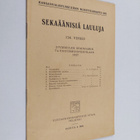Sekaäänisiä lauluja : 134. vihko - pikkukuva 1