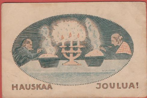 W Lauerma Pariskunta joulupuurolla - v 1922