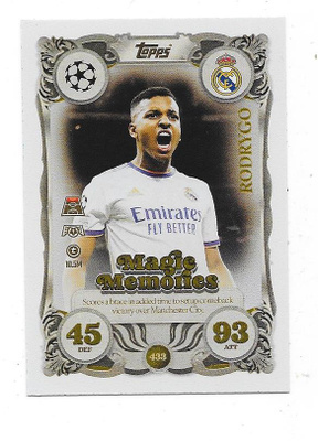 2025-26 Topps MA CHL Magic Memories #433 RODRYGO , R Madrid