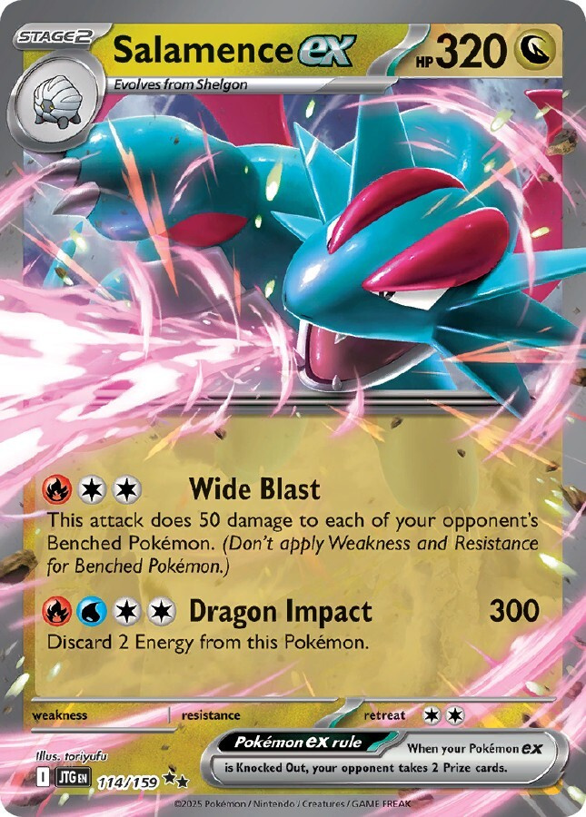 Salamence ex 114/131 - Journey Together - NM/M