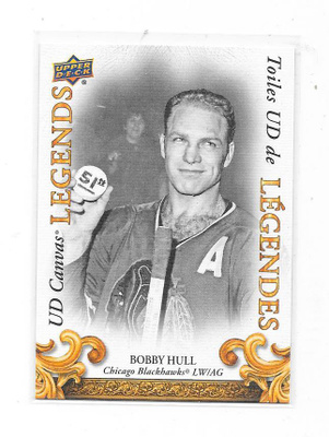 2023 UD Canvas Legends #CL5 Bobby Hull Chicago Blackhawks