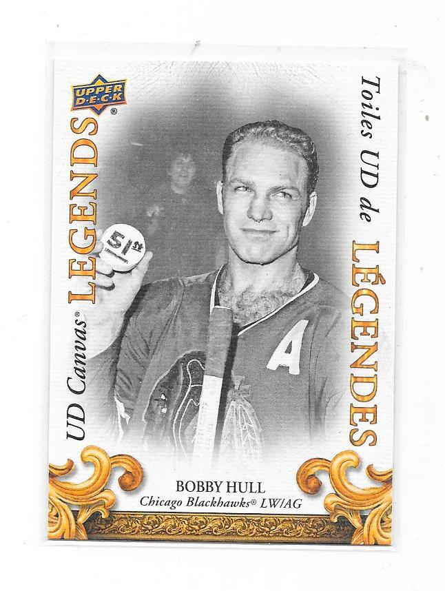 2023 UD Canvas Legends #CL5 Bobby Hull Chicago Blackhawks