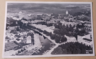 Rauma nro 819, kanava, keskustaa,Velj. Karhumäki p. 1939