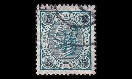 Itävalta 87A o Franz Joseph 5 H lakka (13:12½) (1901)
