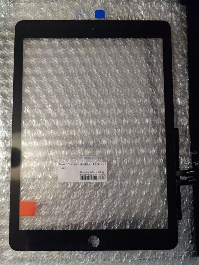 Kosketuspaneeli / digitizer Apple iPad 6 A1893 A1954, musta