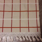 puuvilla verhokappa makramee reunus 65x156cm - pikkukuva 1