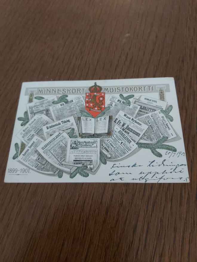 4 Muistokortti- Minneskort