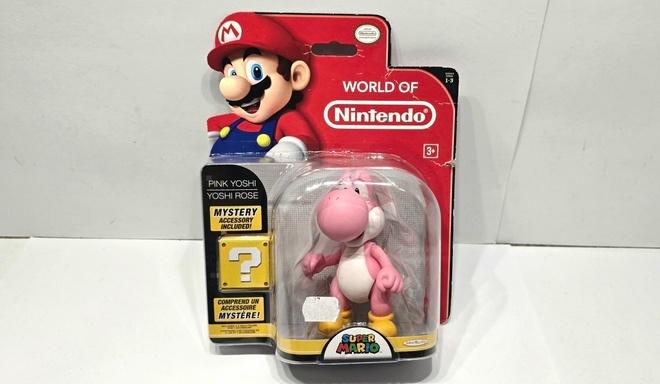 World of Nintendo Pink Yoshi figuuri