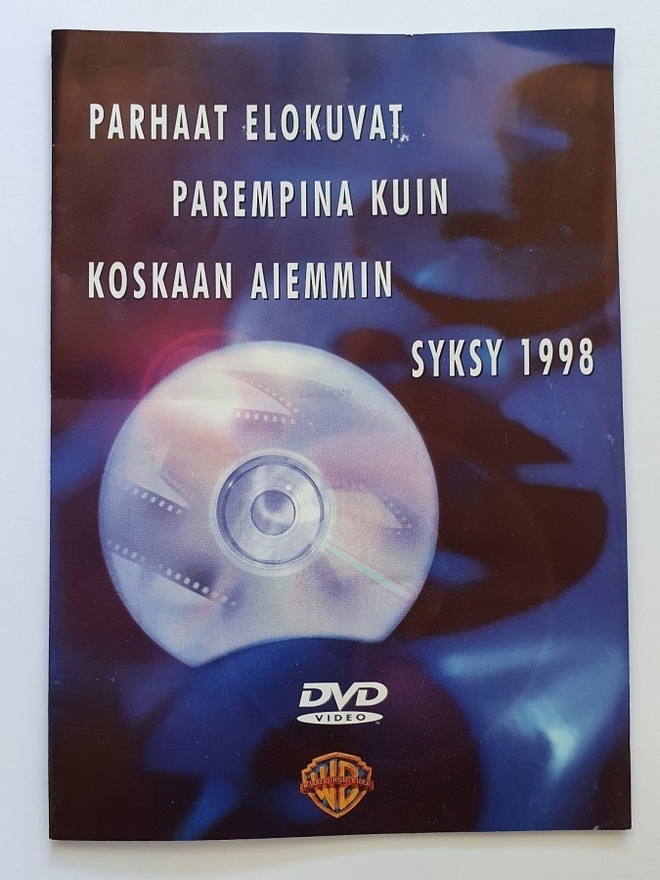 Warner Home Video DVD-elokuvien syksy 1998 -esite