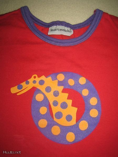 MARIMEKKO kuviopaita ph, 80 cm, pun., LOHIKÄÄRME