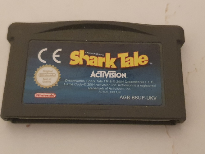 GBA Shark Tale peli L (testattu ja toimii)