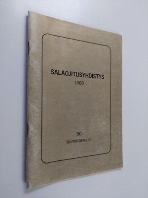 M. J. Kaltio : Salaojitusyhdistys 1918-1968