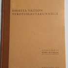 Ohjeita Valtion verotuslautakunnille vuodelta 1937 - pikkukuva 1
