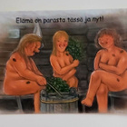 TERHO PELTONIEMI-Saunojat-KULKEMATON POSTIKORTTI - pikkukuva 1