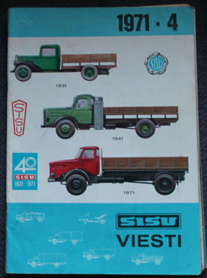Sisuviesti, Diesel, Ammattiautoilija, Maansiirtolehtiä 10kpl