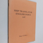 Holger E. Eklund : Ship translator English index A-Z - pikkukuva 1