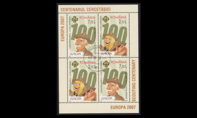 Romania 6190-1BL396_II o Europa partio (2007)