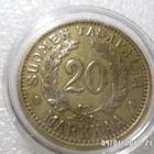 20 mk 1937  alumiinipronssia  kulkematon  komee, - pikkukuva 1