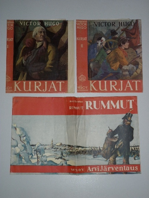 14 kpl kirjan kansipapereita Tanttu, Vesanto, Hauhio, Ham ym