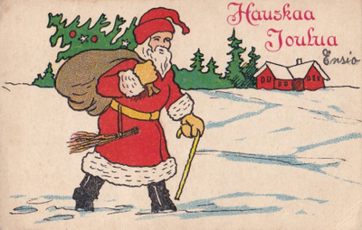 Hauskaa Joulua, wanhakortti  .   b643