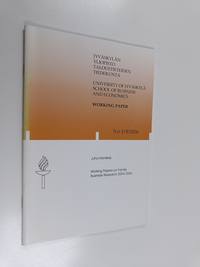 Juha Kansikas : Working papers on family business researc...