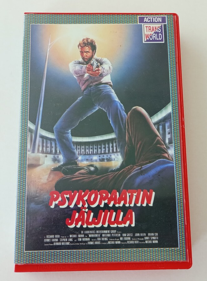 VHS PSYKOPAATIN JÄLJILLÄ  TRANS WORLD  TOIMINTA 1986