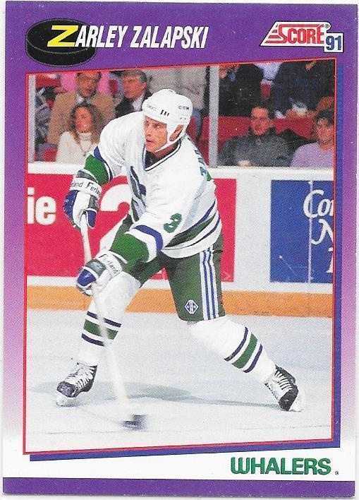 1991-92 Score american #111 Zarley Zalapski Hartford Whalers